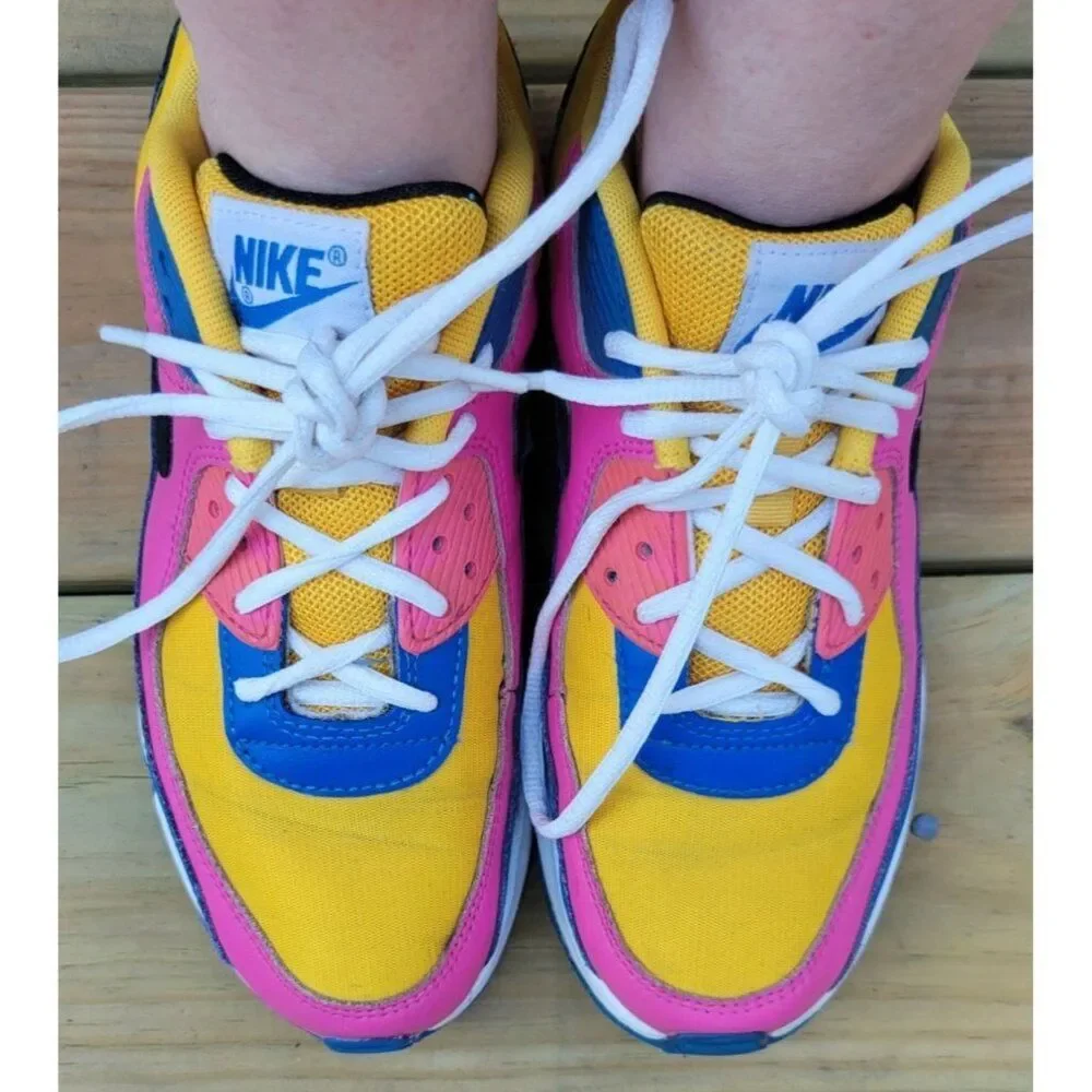 Nike Air Max 90 LTR GS University Sneakers 5 Youth WOMEN'S WOMAN'S 6.5